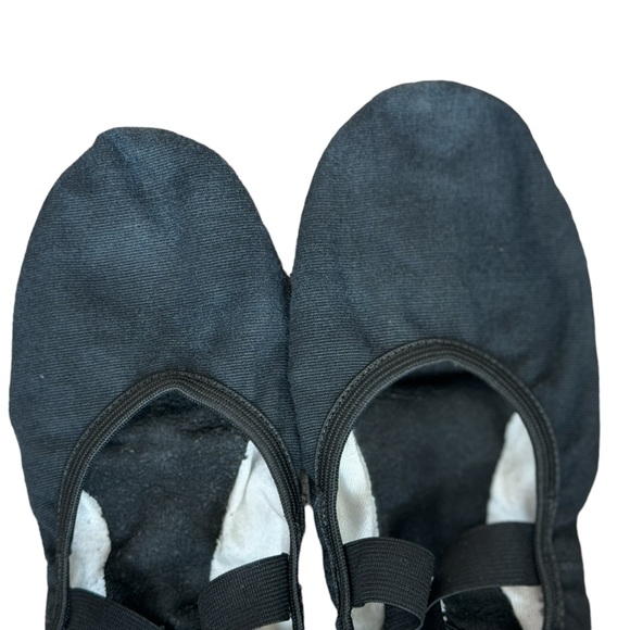 SO DANCA STRETCH CANVAS SPLIT SOLE BALLET SHOE, BLACK, size 3 1/2 - Picture 4 of 8